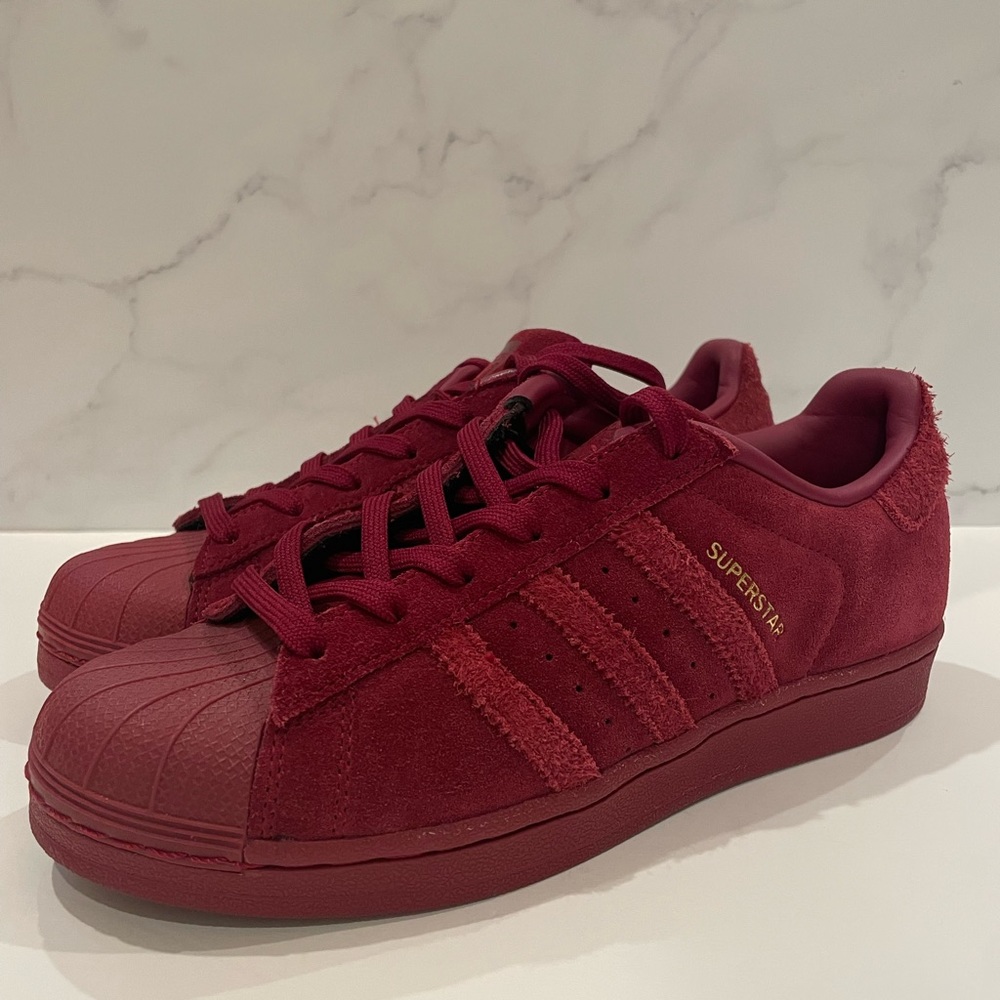 Adidas Superstar Unisex Maroon Youth Size 5